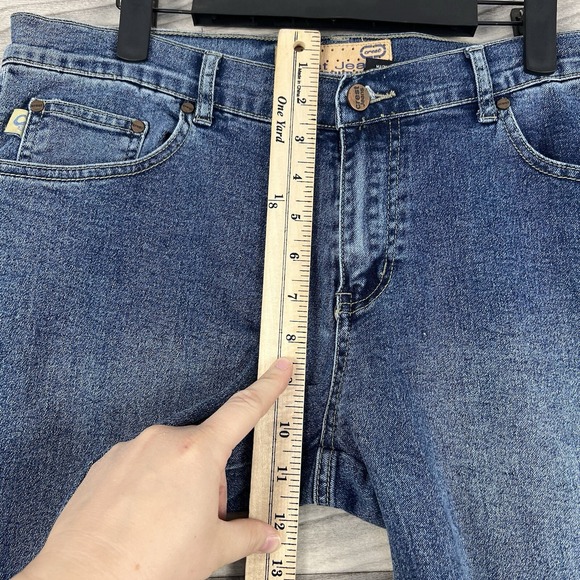 Crest Jeans Denim Pants Womens 15 Blue Bootcut Medium Wash Mid‎ Rise Embroidered - Picture 7 of 15